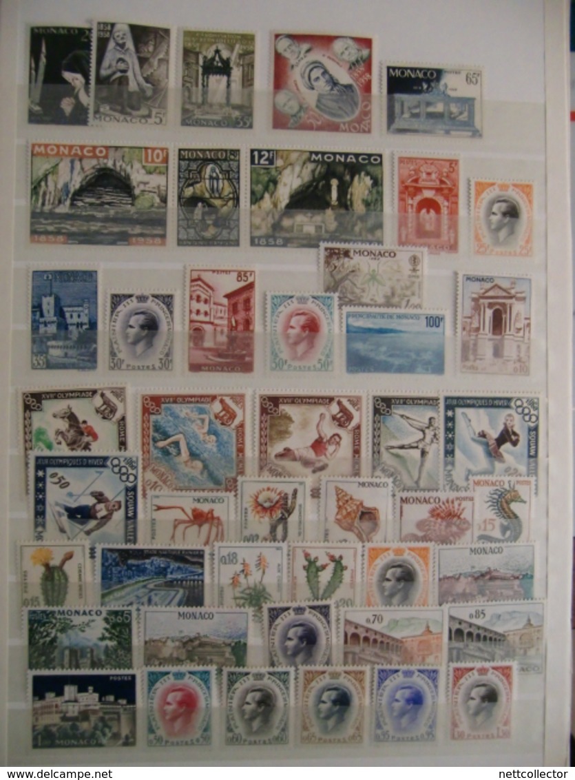 MONACO TB COLLECTION TIMBRES MAJ. NEUFS** SUP. /  COTE  IMPORTANTE