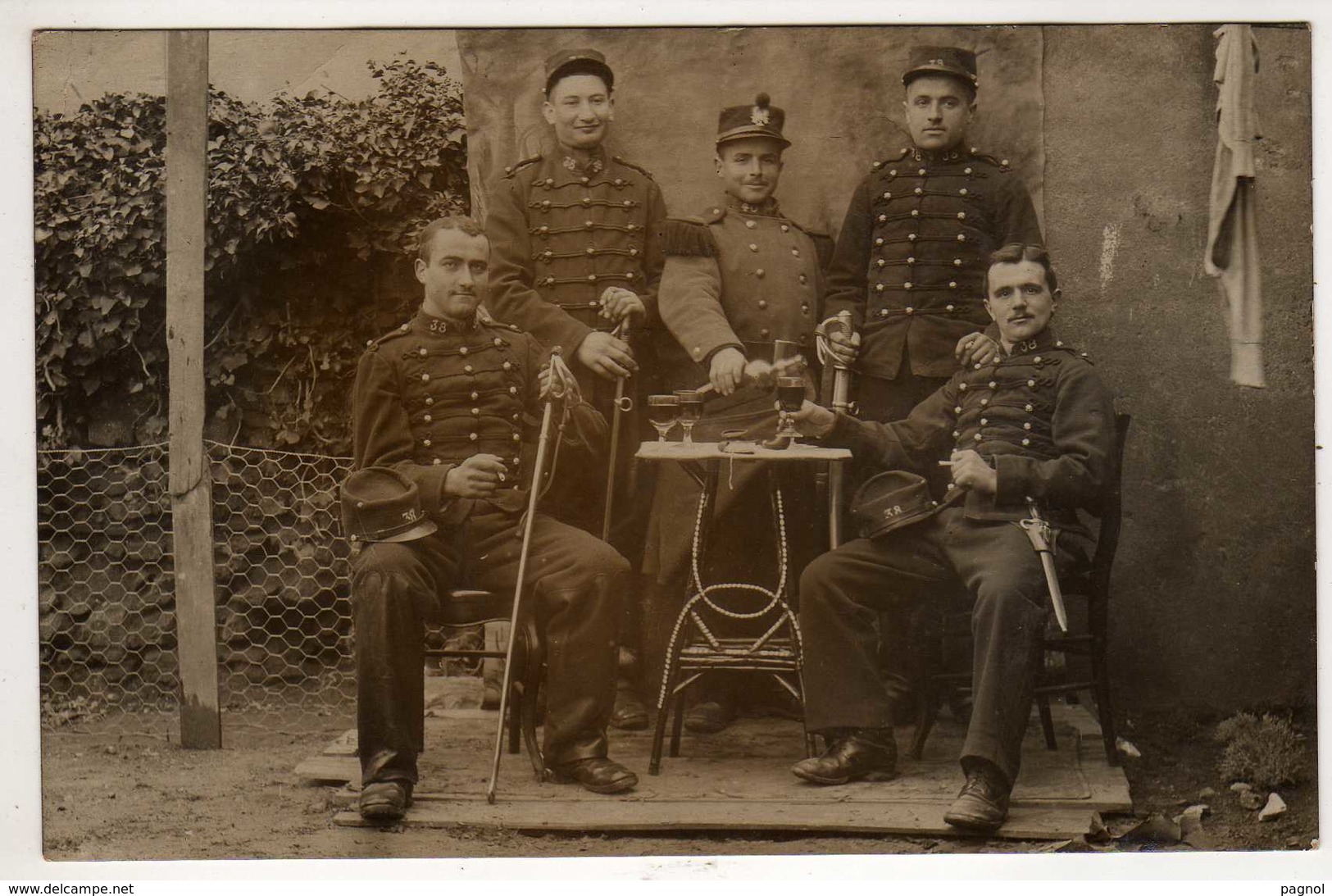 Militaria : Nîmes : 38e Régiment D'Artillerie ( Carte-photo ) - Régiments