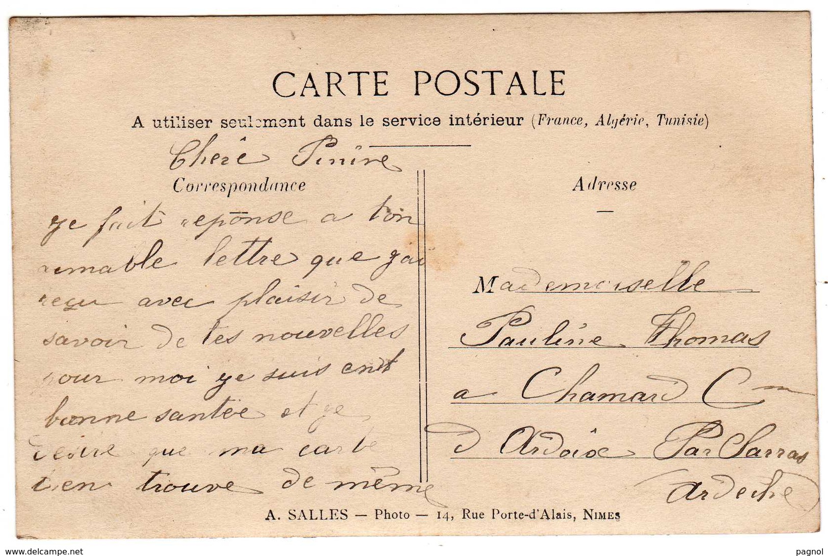 Militaria : Nîmes : 38e Régiment D'Artillerie ( Carte-photo ) - Régiments