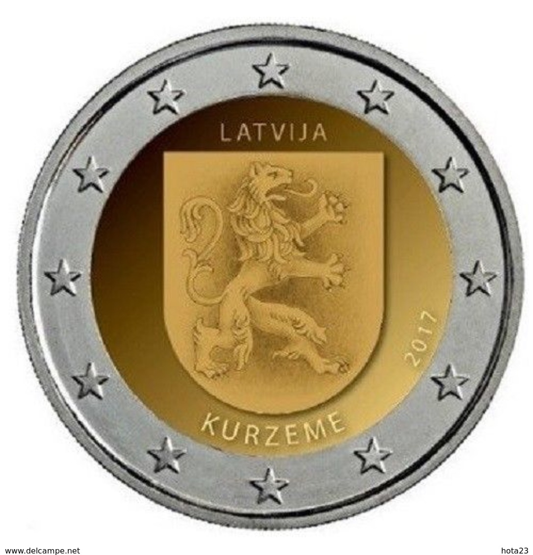 4 X 2 Latvia Lettland Lettonia 2018 2 Euro ALL Region KURZEME, LATGALE , VIDZEME , ZEMGALE Aus Rollen UNZ FULL SET - Latvia