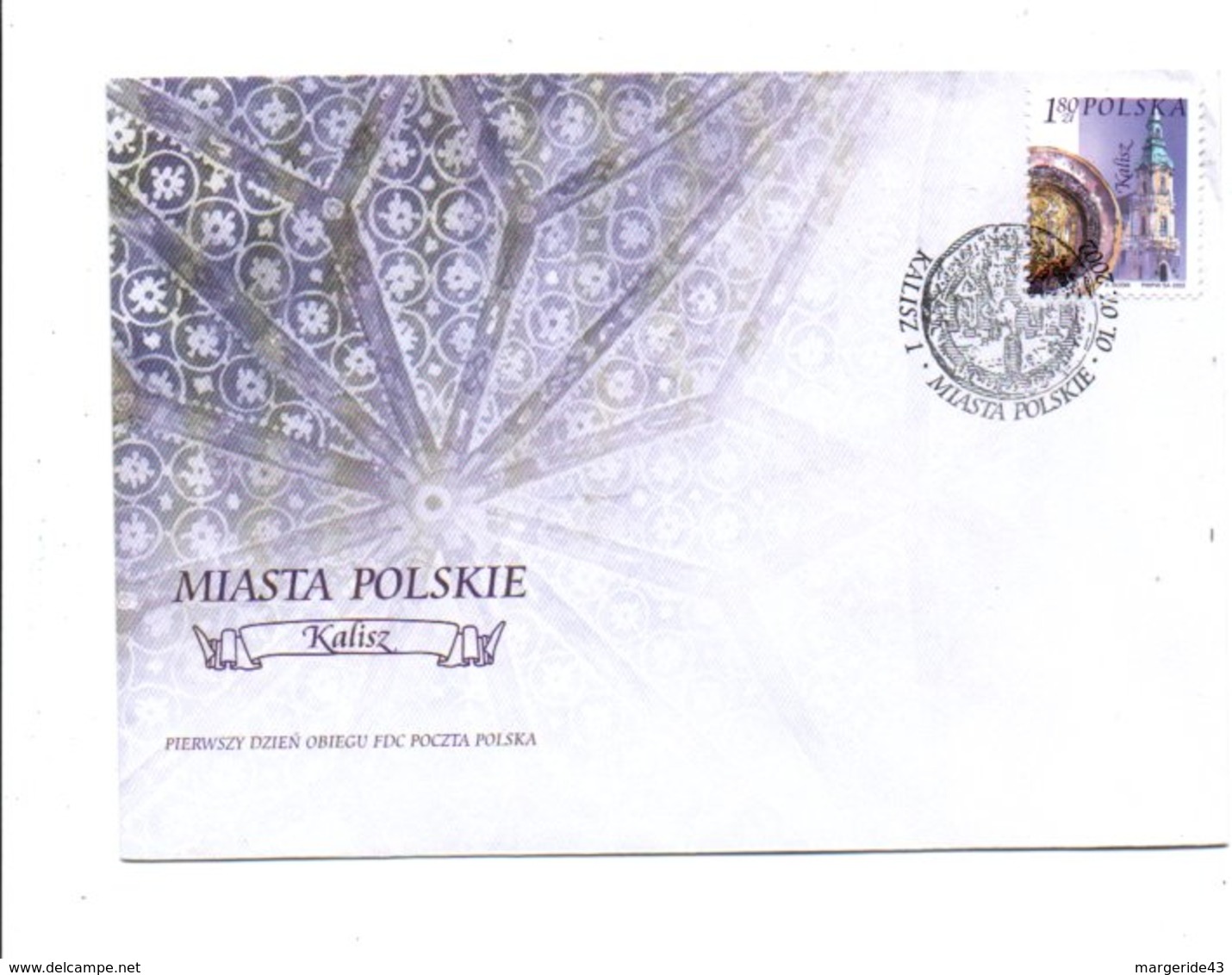 POLOGNE FDC 2002 KALISZ - FDC