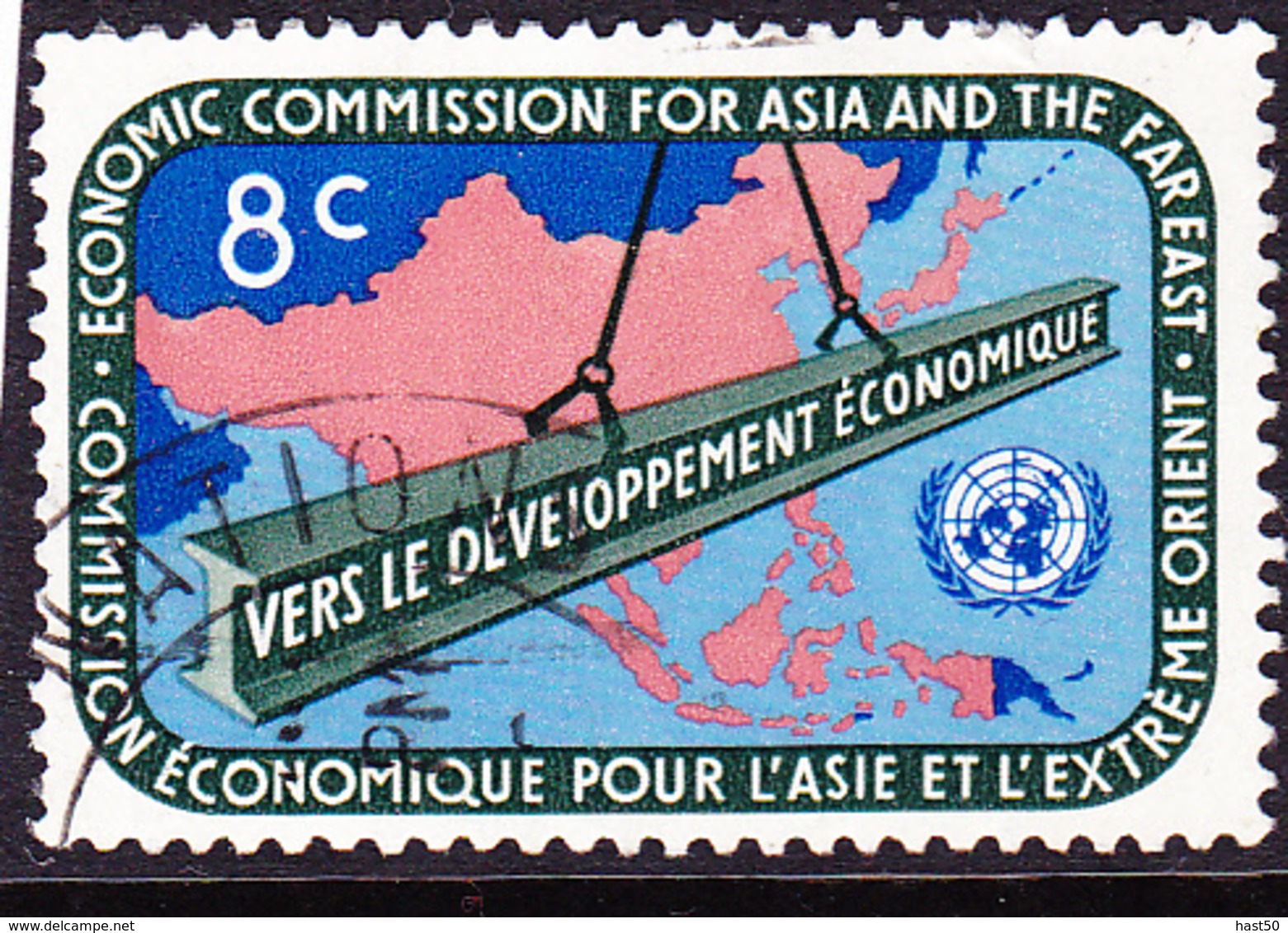 UN New York - Wirtschaftskommission Für Asien Und Den Fernen Osten (ECAFE) (Mi.Nr.: 87) 1960 - Gest Used Obl - Gebraucht