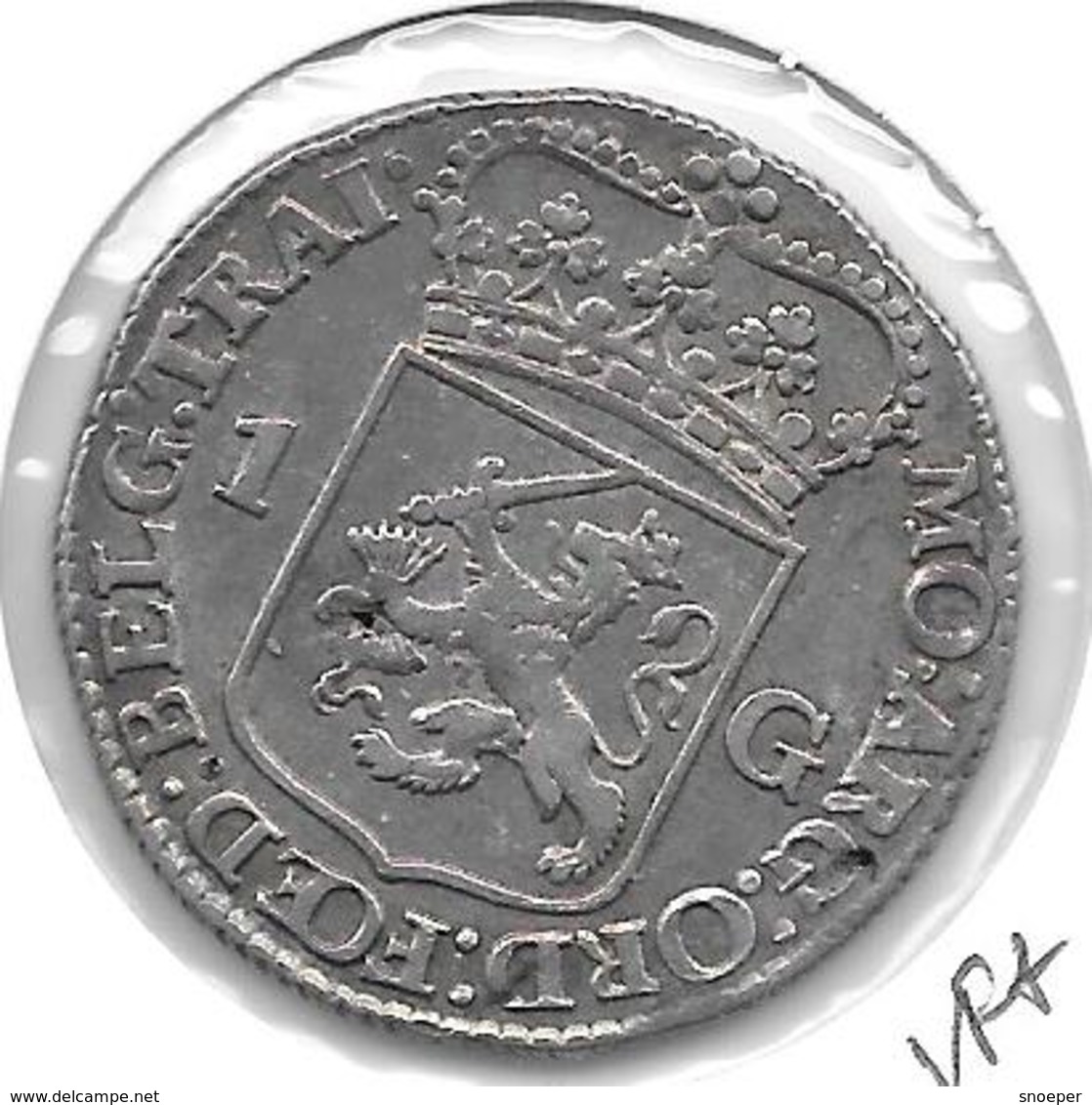 * Utrecht 1 Gulden 1765 Catalog Val 200$ - Monnaies Provinciales