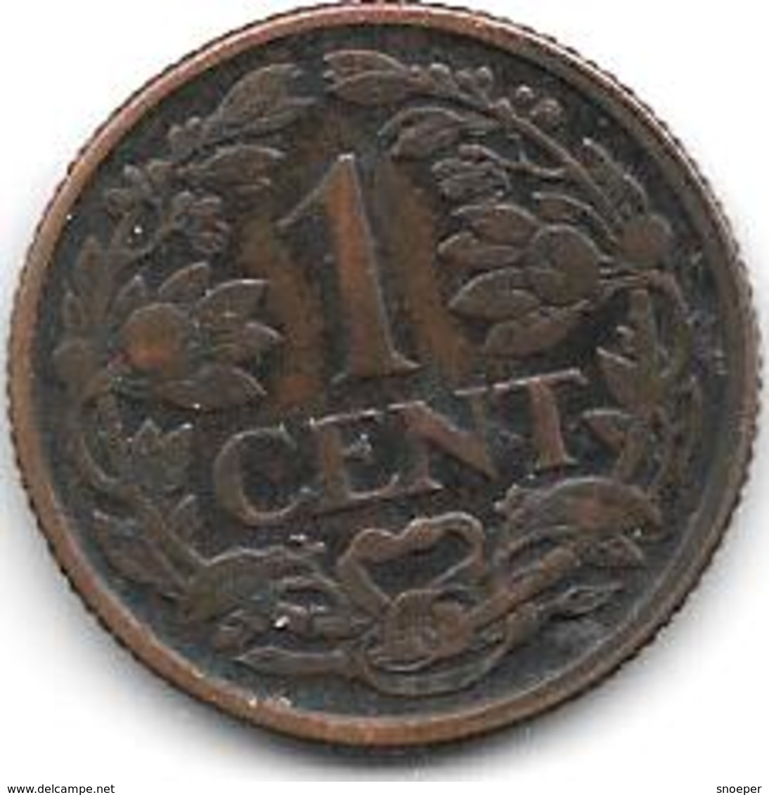 Netherlands 1 Cent 1917 Km 152   Xf - 1 Cent