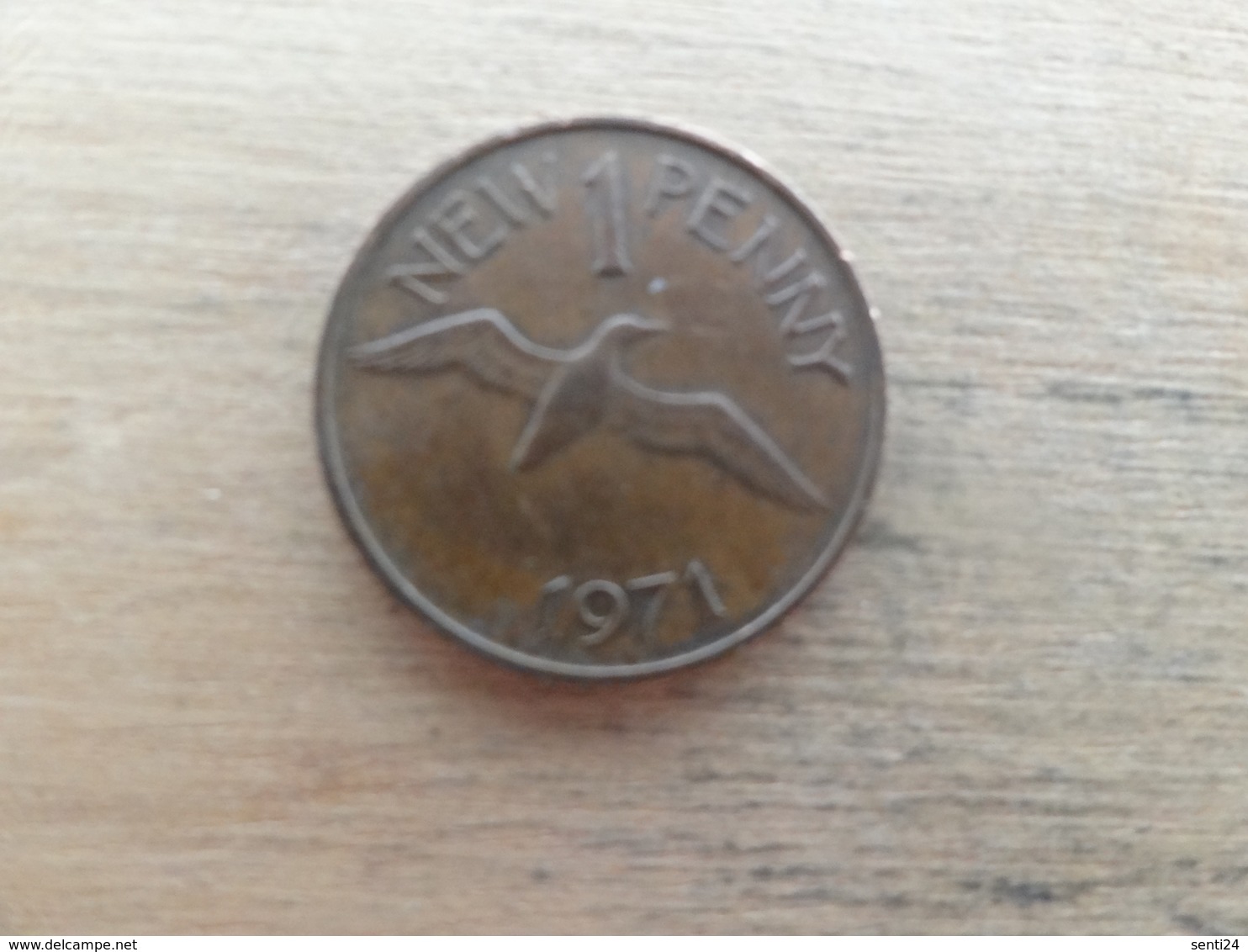 Guernesey  1 New  Penny    1971  Km 21 - Guernesey