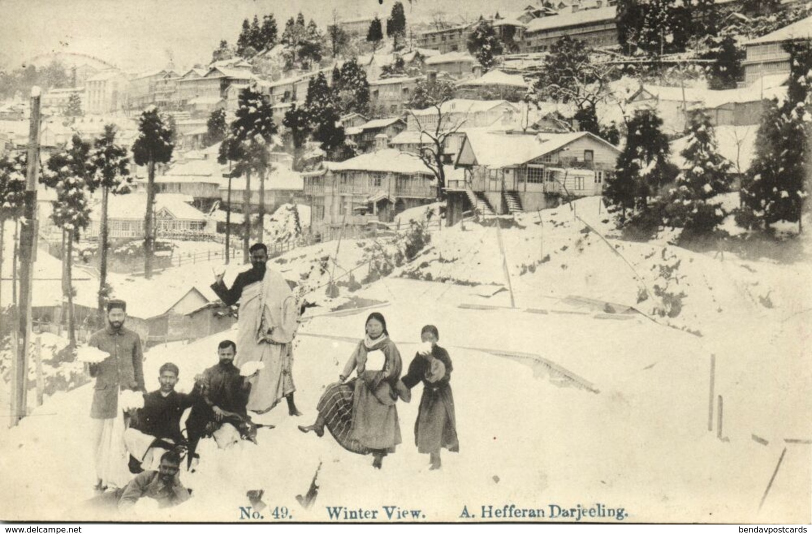 India, DARJEELING, Winter View, Photo Camera (1910s) A. Hafferan Postcard - India