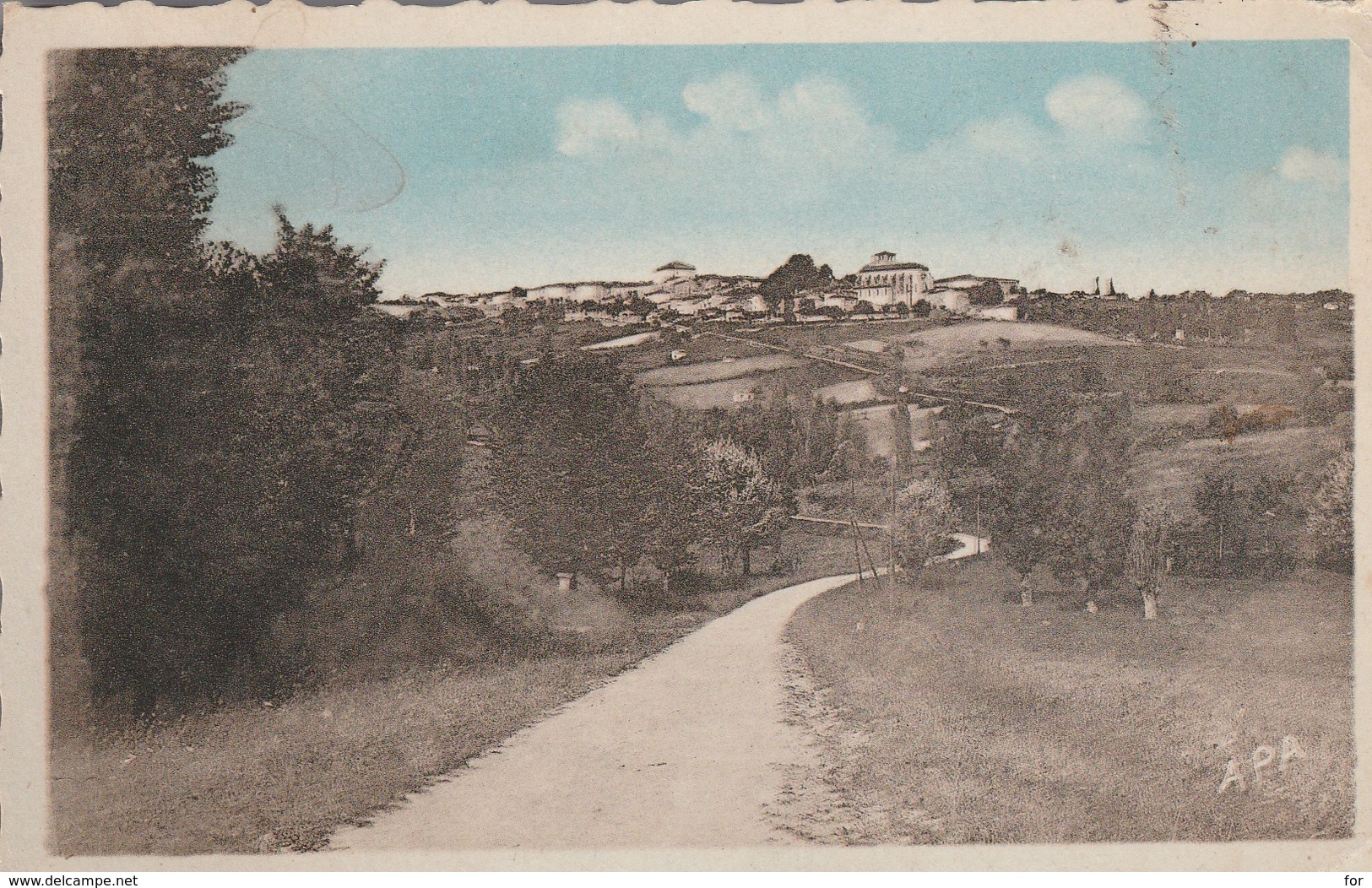 Tarn Et Garonne : MONTPEZAT-de-QUERCY : Vue Générale ( Colorisée ) - Montpezat De Quercy