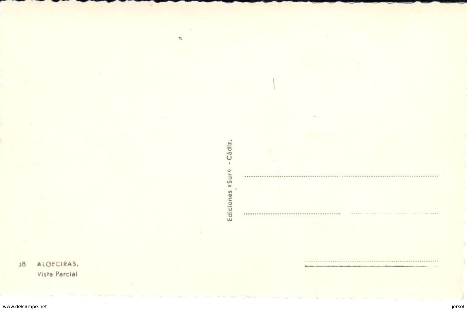 POSTAL   ALGECIRAS  -CADIZ  - VISTA PARCIAL  (VUE PARTIELLE - PARTIEL VIEW) - Otros & Sin Clasificación