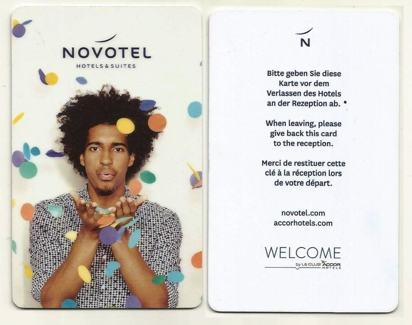 Deutschland / Germany Hotelkarte Keycard Der Novotel Hotelkette - Hotelkarten