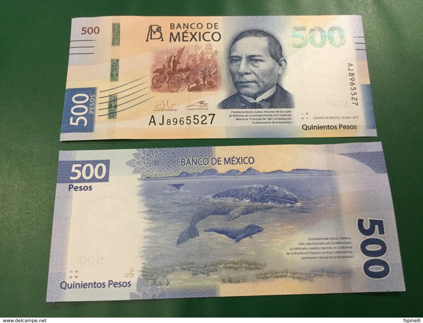 MEXICO   New  500 Pesos  "just Issued"   2018   UNC - Mexico