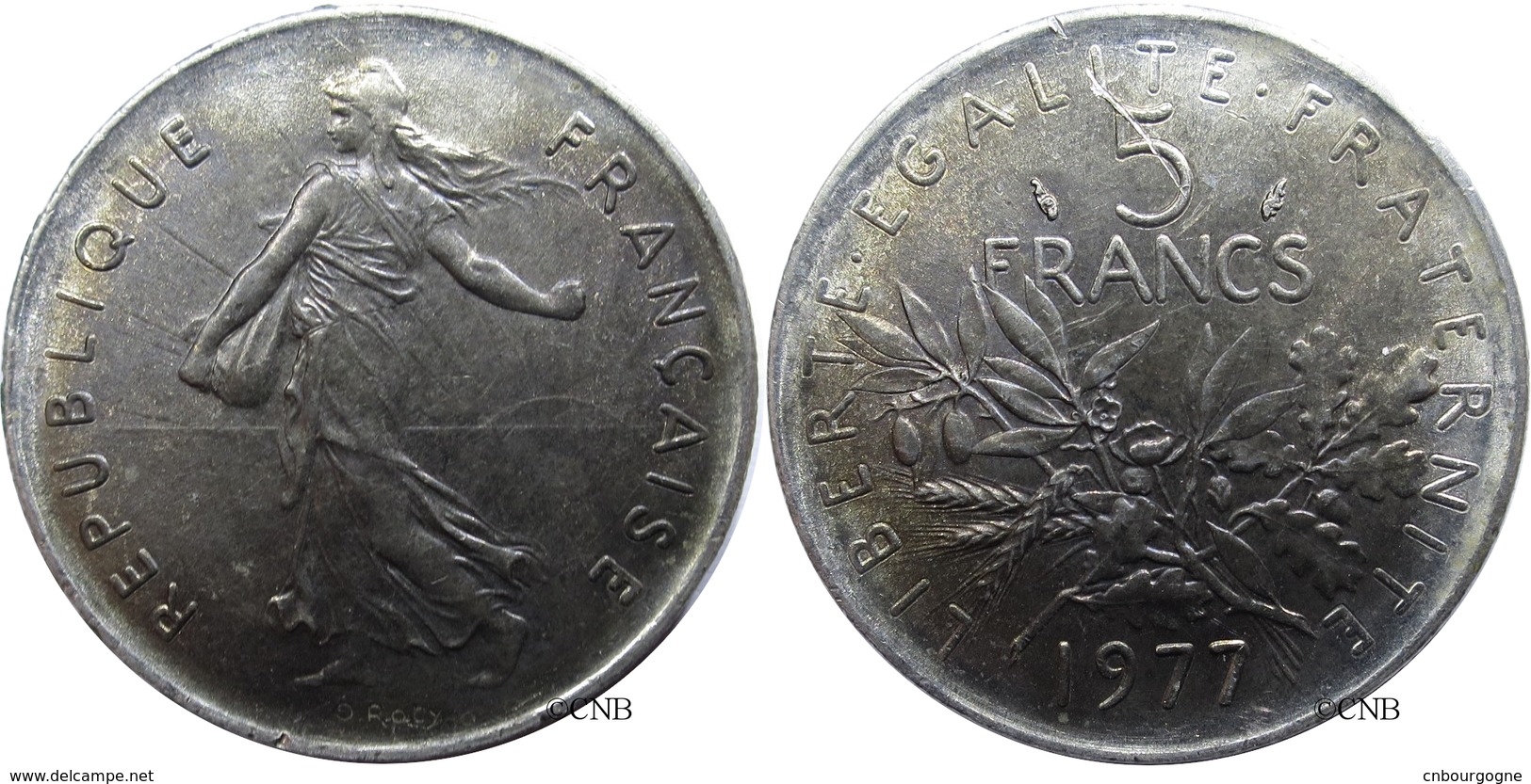 France - Ve République - 5 Francs Semeuse Nickel 1977 - TTB - Fra1877 - Autres & Non Classés