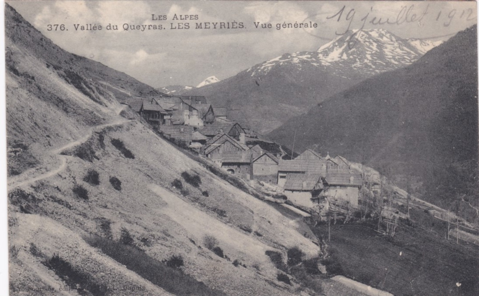 05 Hautes-Alpes -  Vallée Du Queyras -  LES MEYRIES - Vue Générale - 1912 - Autres & Non Classés