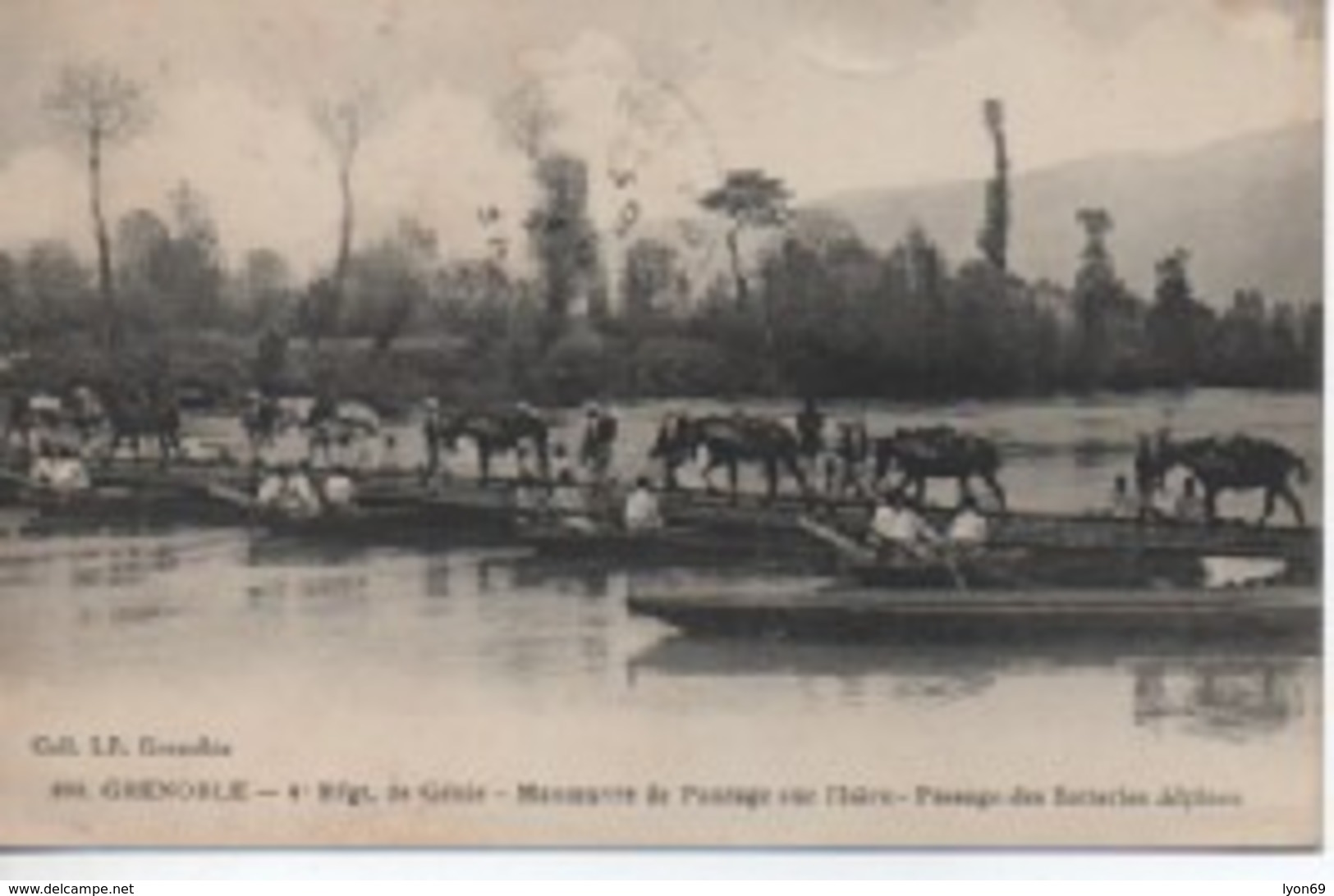 Grenoble  898  4 Eme Regiment  De Genie  Manouvre De Pontage  Sur L Isere - Grenoble