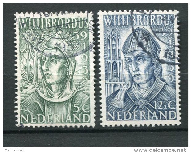 8780  PAYS-BAS  N° 323/4 °   12é Centenaire De La Mort De Saint Willibrord   1939   TB - Used Stamps