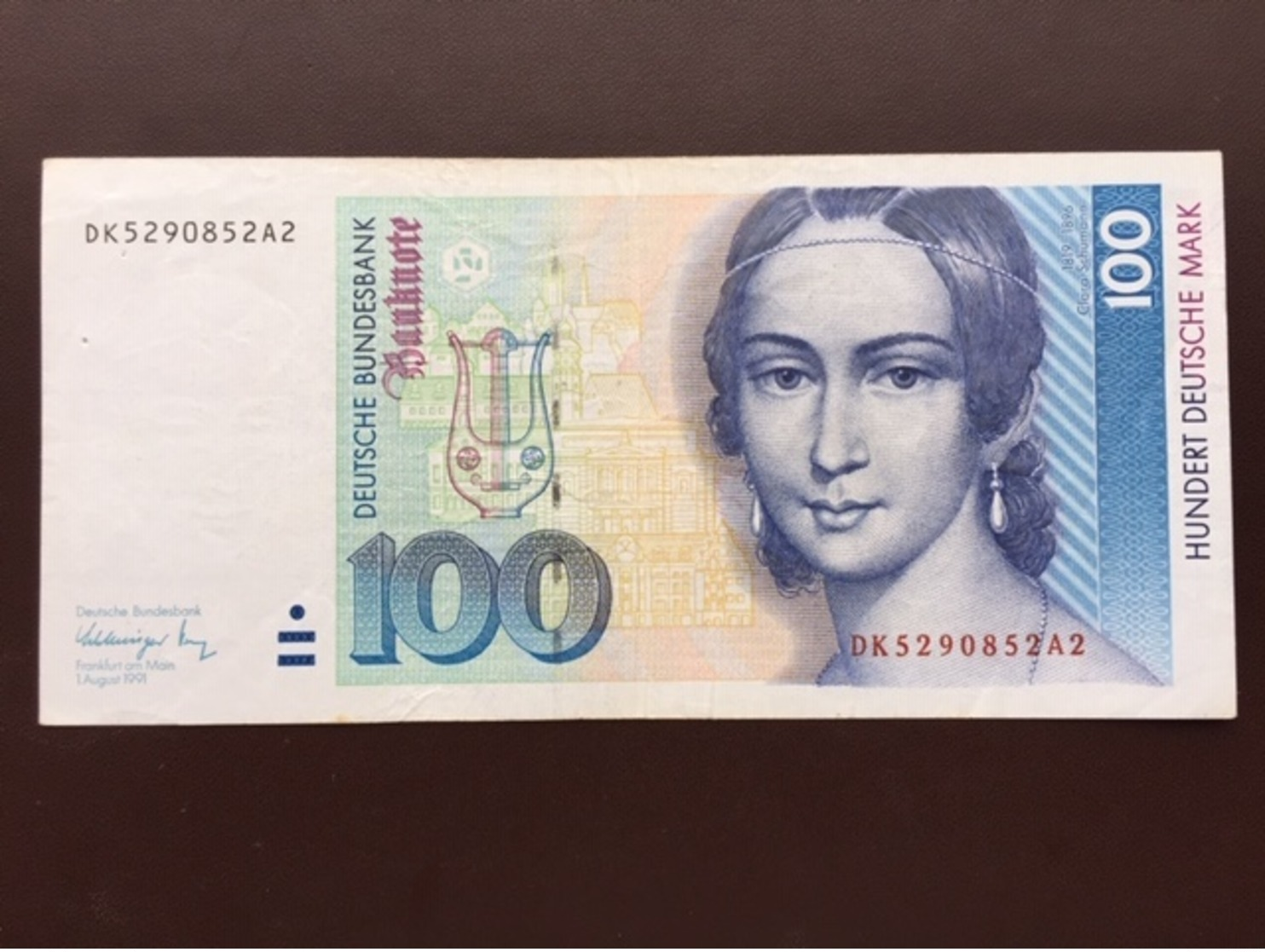 GERMANY P41 100 DM 01.08.1991 AUNC - 100 Deutsche Mark