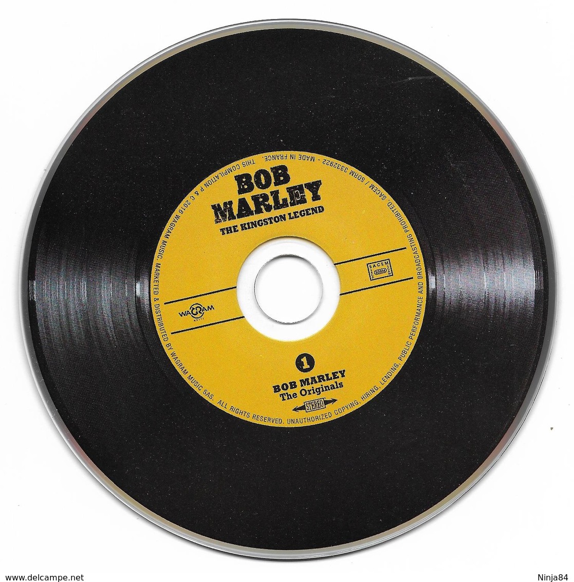 5 CD  Bob Marley   "  The Kingston Legend  " - Reggae