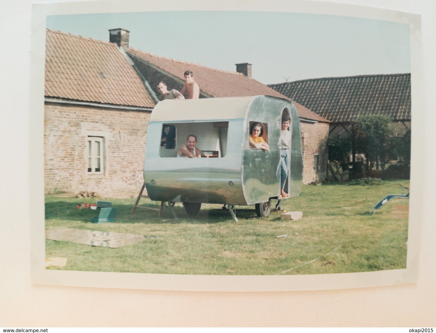 COUPLE VACANCES CAMPING EN ESPAGNE MER LOT 13 PHOTOS ORIGINALES EN COULEURS  ANNÉE 1964 - Luoghi