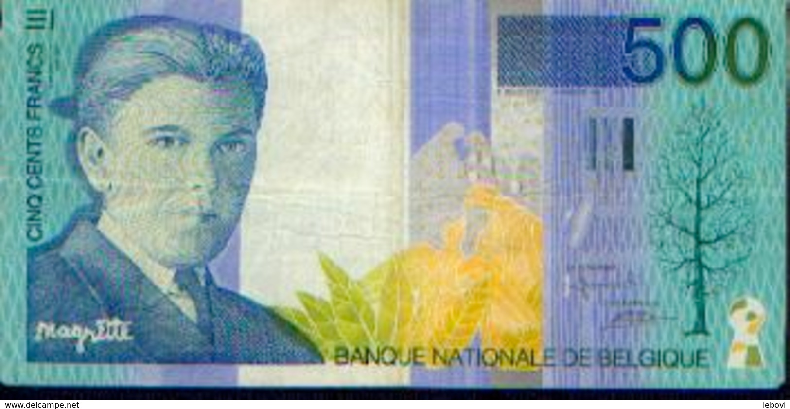 BELGIQUE  -  500 Francs Magritte - 500 Francs