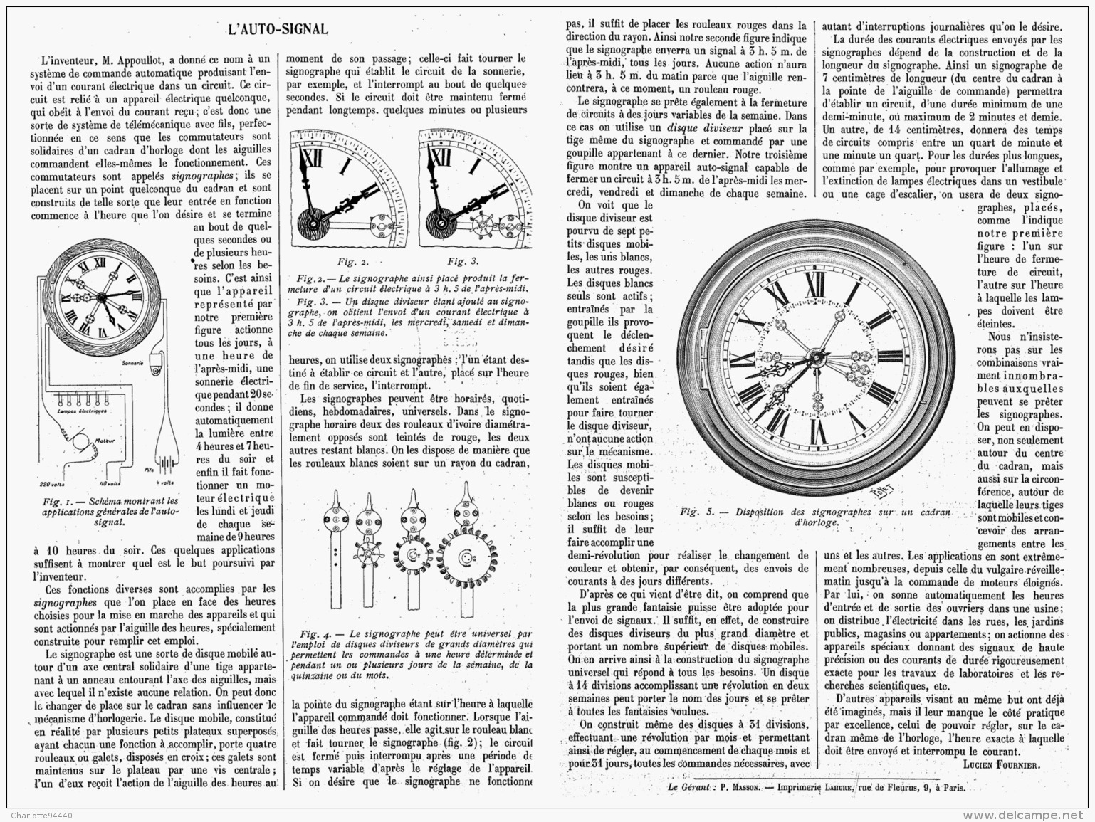 L'AUTO-SIGNAL   1912 - Autres & Non Classés