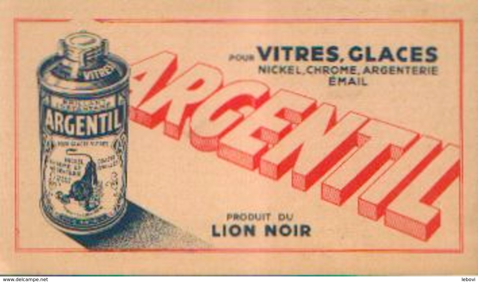 Buvard – ARGENTIL, Produit Du LION NOIR - A