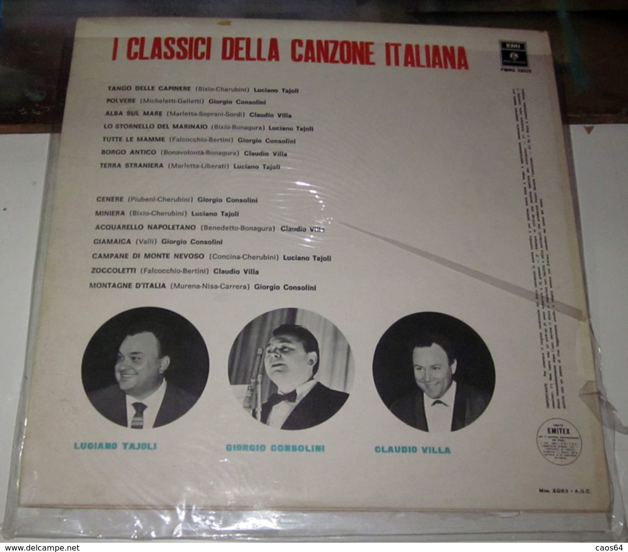 LUCIANO TAJOLI GIORGIO CONSOLINI CLAUDIO VILLA I CLASSICI DELLA CANZONE ITALIANA - Other - Italian Music