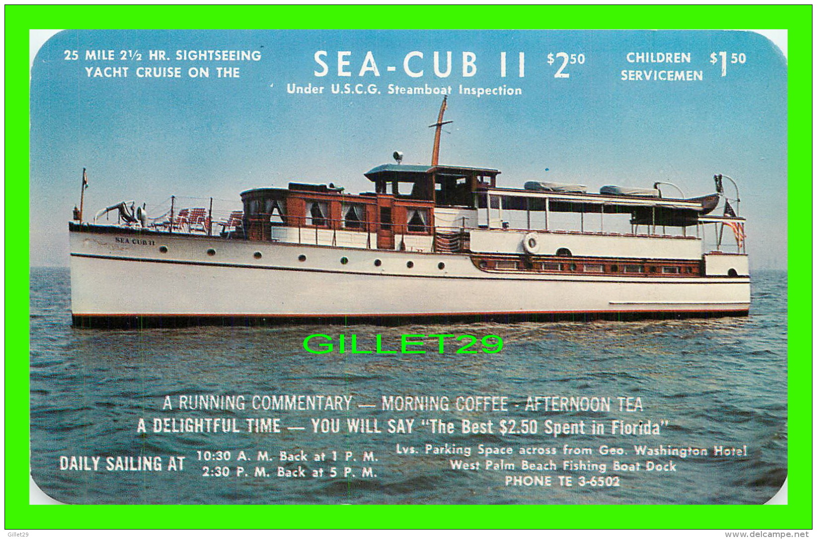 SHIP - SEA-CUB II - SIGHTSEEING YACHT CRUISE - - Commerce