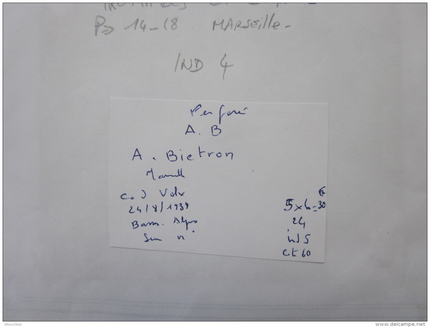 LETTRE Perforé Perforés Perfins Perfin-semeuse AB Bietron  Fromage Beurre Marseille 1938 Volx 04 --Melle 13 - Autres & Non Classés