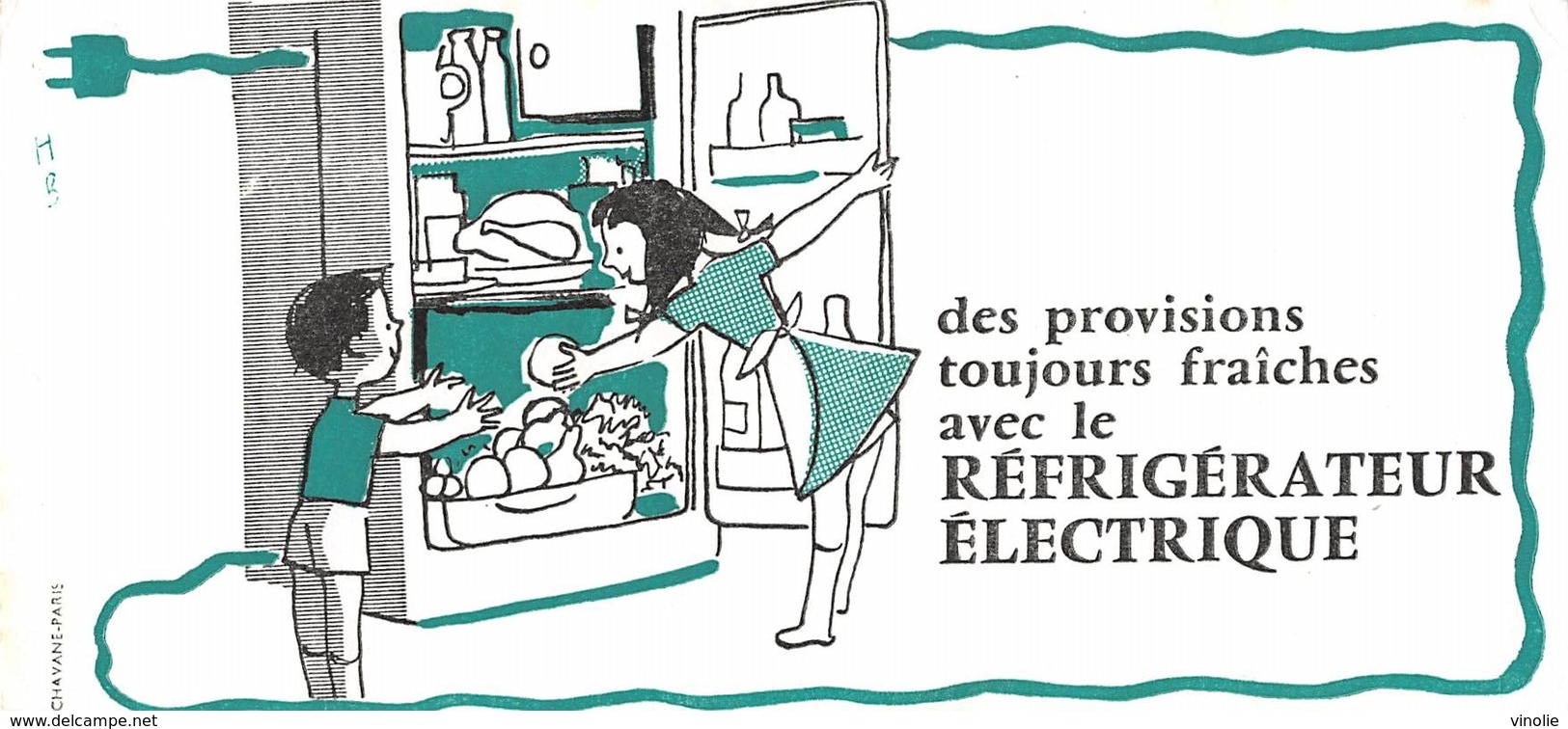 VP-GF.18-511: BUVARD.  REFRIGERATEUR ELECTRIQUE. - Elettricità & Gas