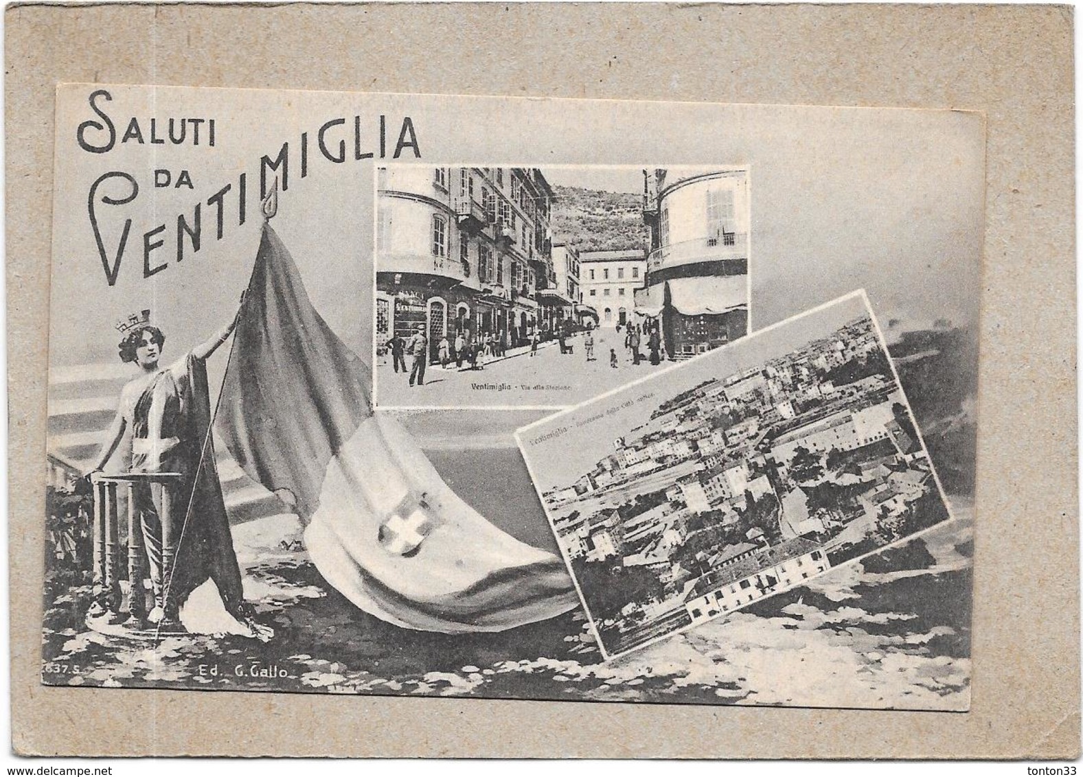 ITALIE - SALUTI Da VENTIMIGLIA  - DELC3 - - Autres & Non Classés