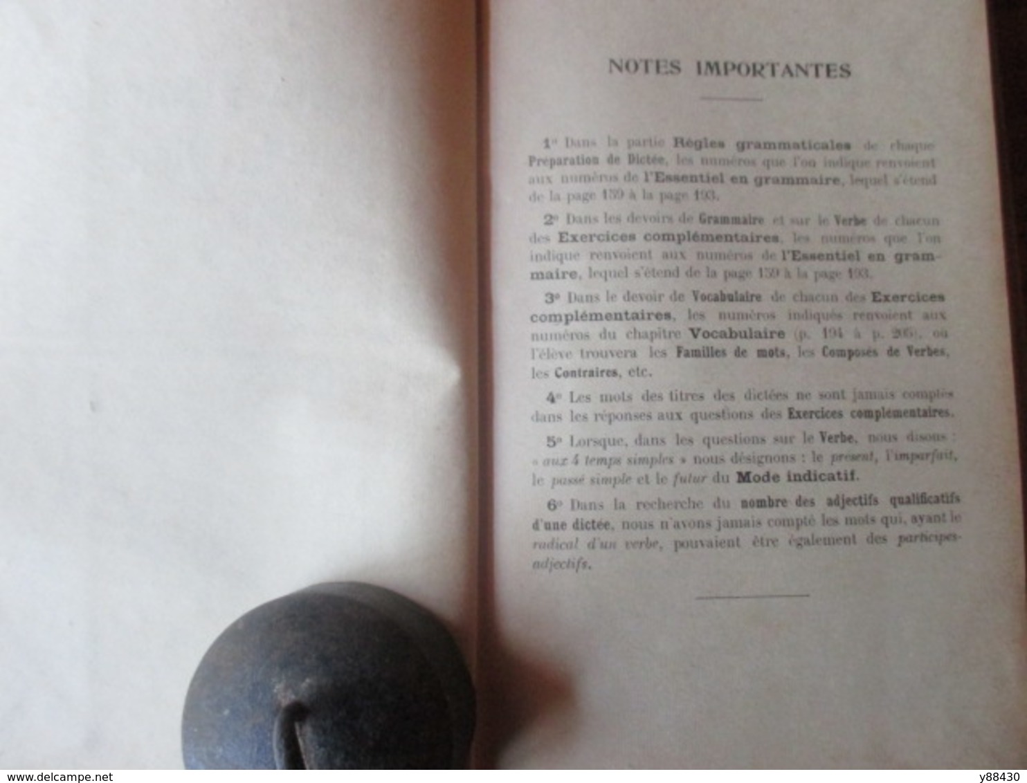 Livre - LA LANGUE FRANCAISE PAR LA DICTEE De 1923 - Cours Moyen - Librairie GEDALGE - 236 Pages - 18 Photos - Supplies And Equipment