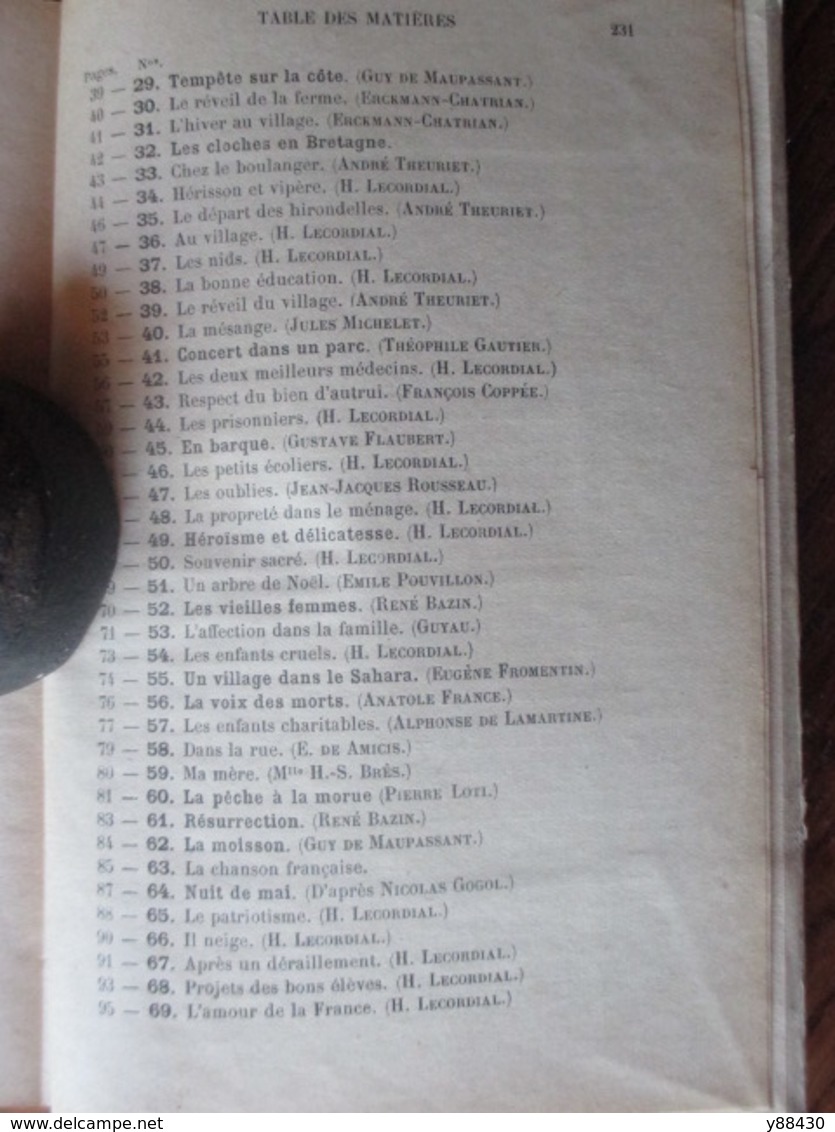 Livre - LA LANGUE FRANCAISE PAR LA DICTEE de 1923 - Cours Moyen - Librairie GEDALGE - 236 pages - 18 photos