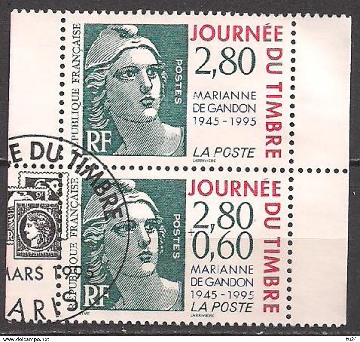 Frankreich  (1995)  Mi.Nr.  3076 + 3077  Gest. / Used  (15aa27) - Gebraucht