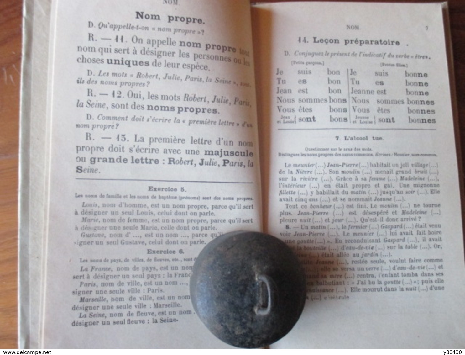 Livre - GRAMMAIRE - L'Année Préparatoire De 1936 - Par LARIVE & FLEURY - Cours Elémentaire - 114 Pages - 13 Photos - Matériel Et Accessoires