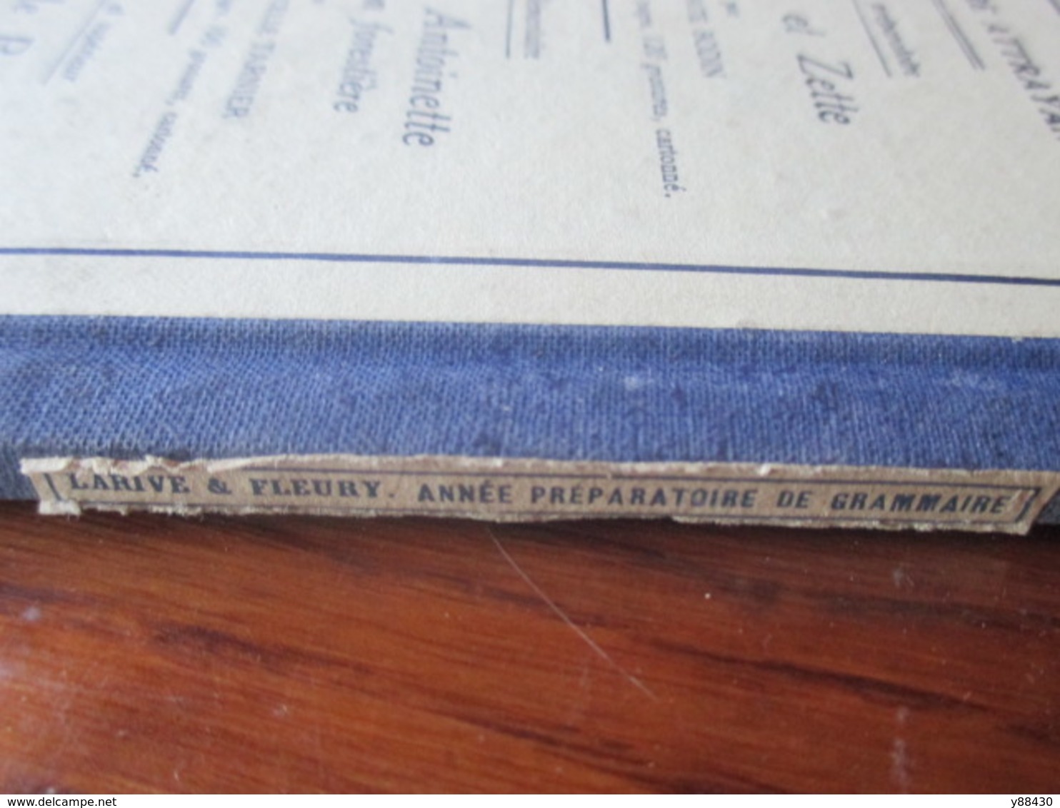 Livre - GRAMMAIRE - L'Année Préparatoire de 1936 - par LARIVE & FLEURY - Cours Elémentaire - 114 pages - 13 photos