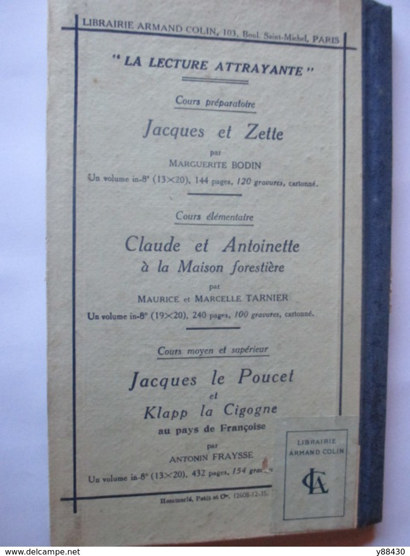 Livre - GRAMMAIRE - L'Année Préparatoire de 1936 - par LARIVE & FLEURY - Cours Elémentaire - 114 pages - 13 photos