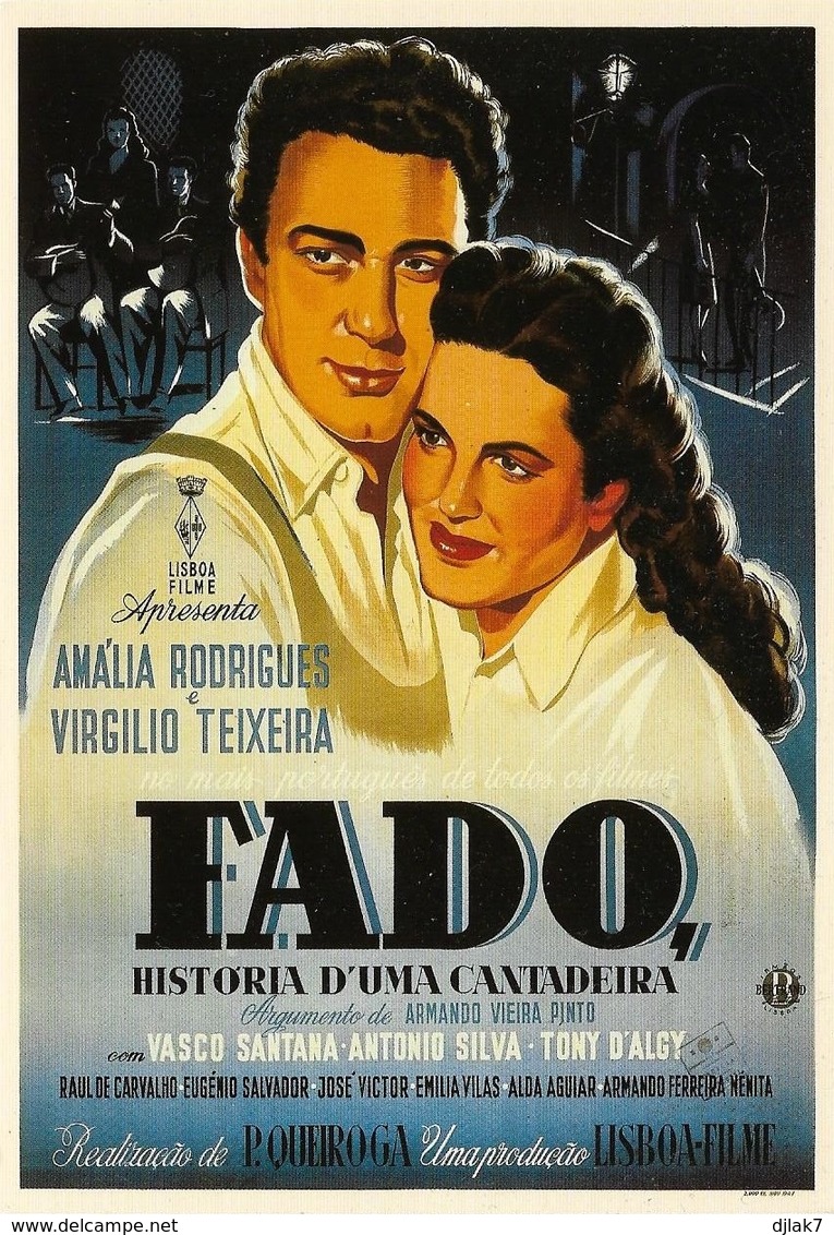 Publicité Portugaise Film Fado Maria Costa (2 Scans) - Werbepostkarten