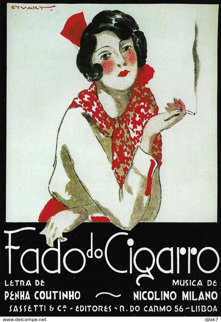 Publicité Portugaise Fado Do Cigarro (2 Scans) - Publicité