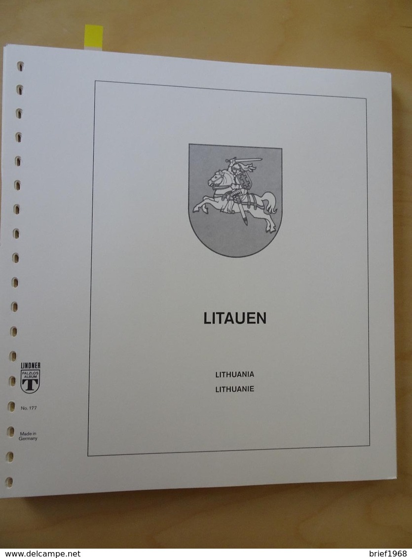 Litauen Lindner T Falzlos 1990-1991 (4417) - Vordruckblätter