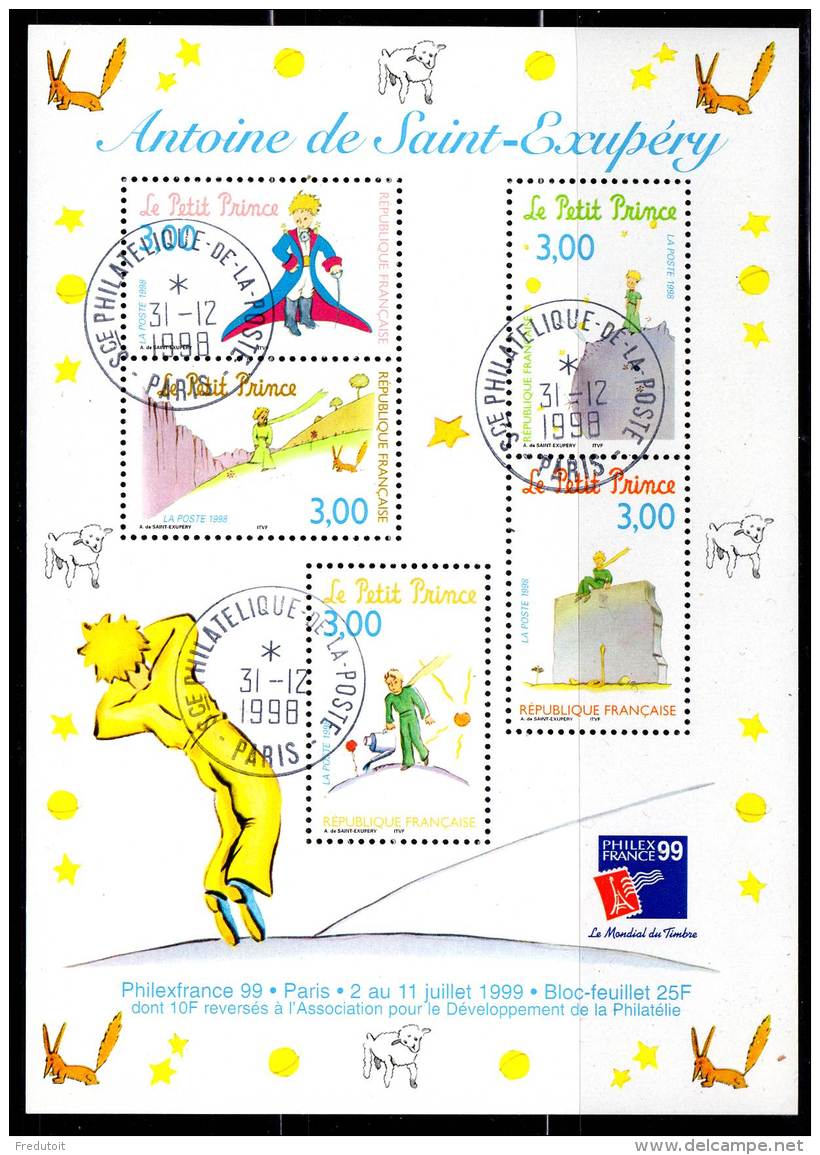 FRANCE - BLOC N° 20 Obl  (1998) Le Petit Prince - Gebraucht