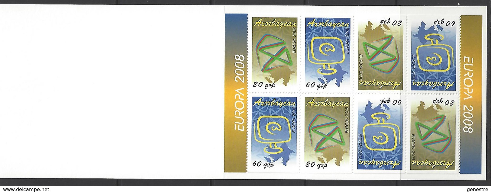 Azerbaïdjan / Azerbaycan - 2008 - Europa  - BF76 (611/612) L'écriture D'une Lettre ** MNH - Azerbaiyán