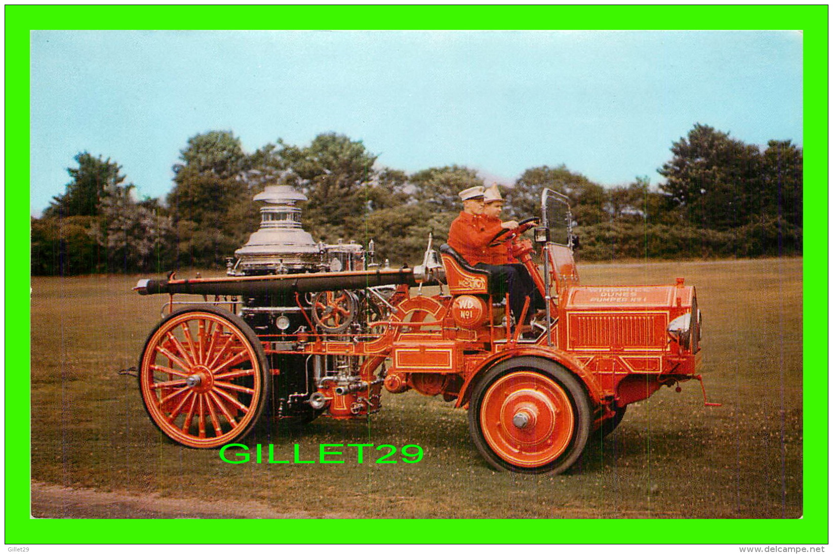 CAMIONS - TRUCK - 1909-1919 NOTT-AMERICAN LAFRANCE STEAM PUMPER - LONG ISLAND AUTO MUSEUM - - Camions & Poids Lourds