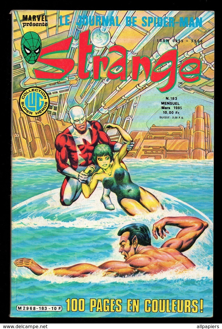 Strange N°183 Division Alpha - L'araignée - Daredevil - Iron-Man - Comment Lutter Contre La Pollution De 1985 - Strange