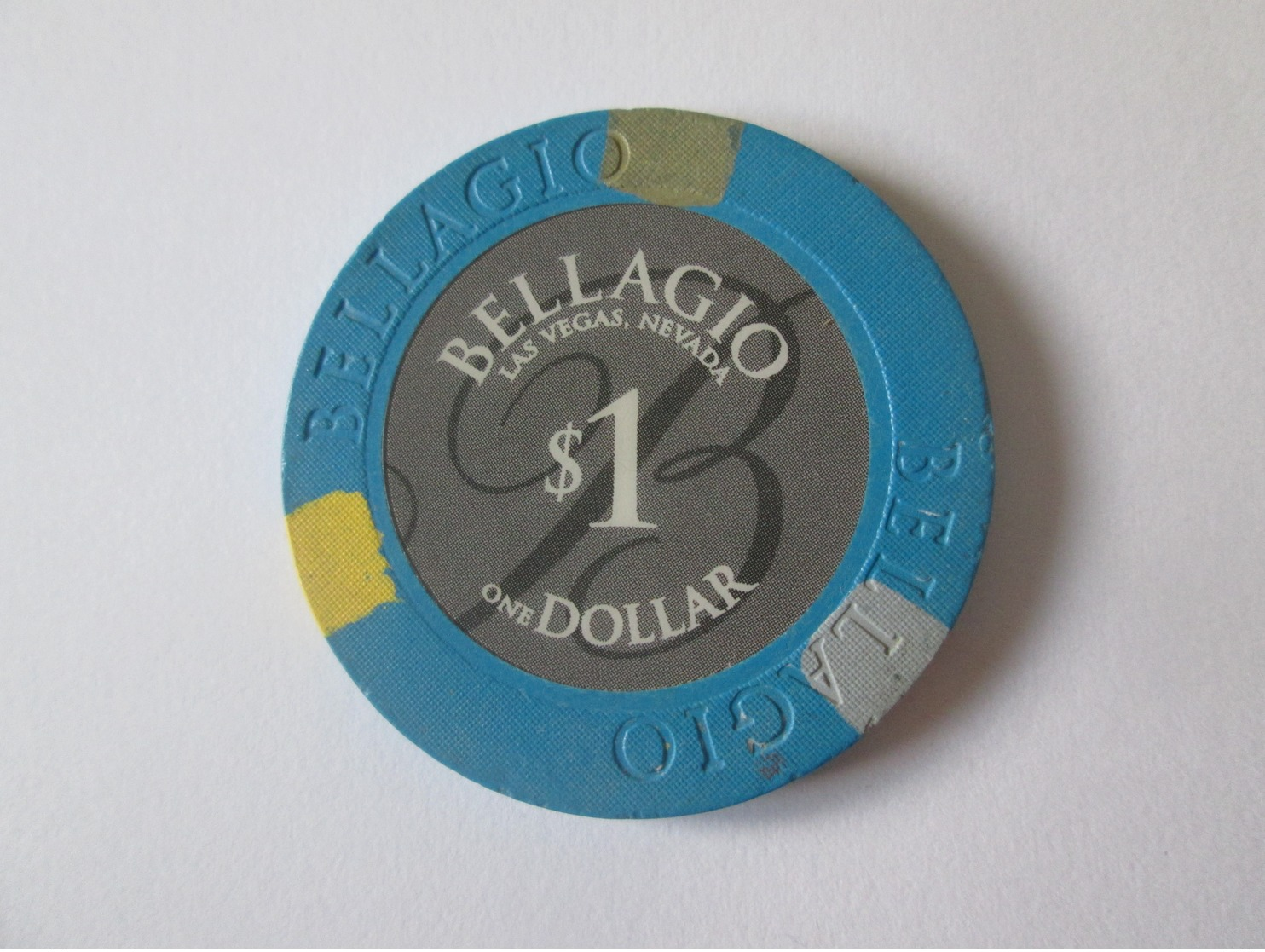 1 $ Bellagio Las Vegas Token Casino/Jeton De Casino 100 $ Bellagio Las Vegas.Diameter/diametre=39 Mm - Casino