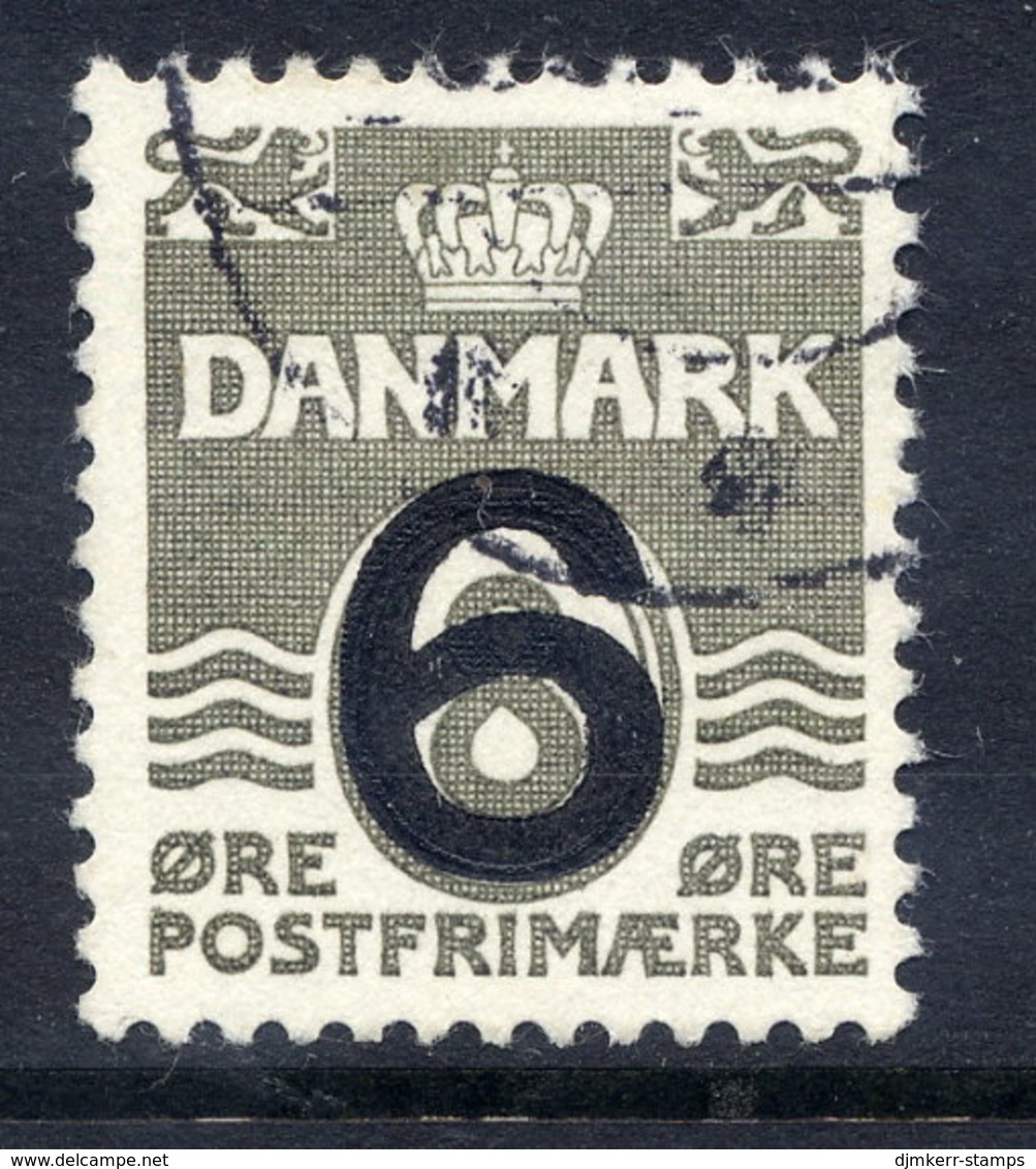 DENMARK 1940 Surcharges 6 On 8 Øre  Type I Used.  Michel 254 I - Used Stamps