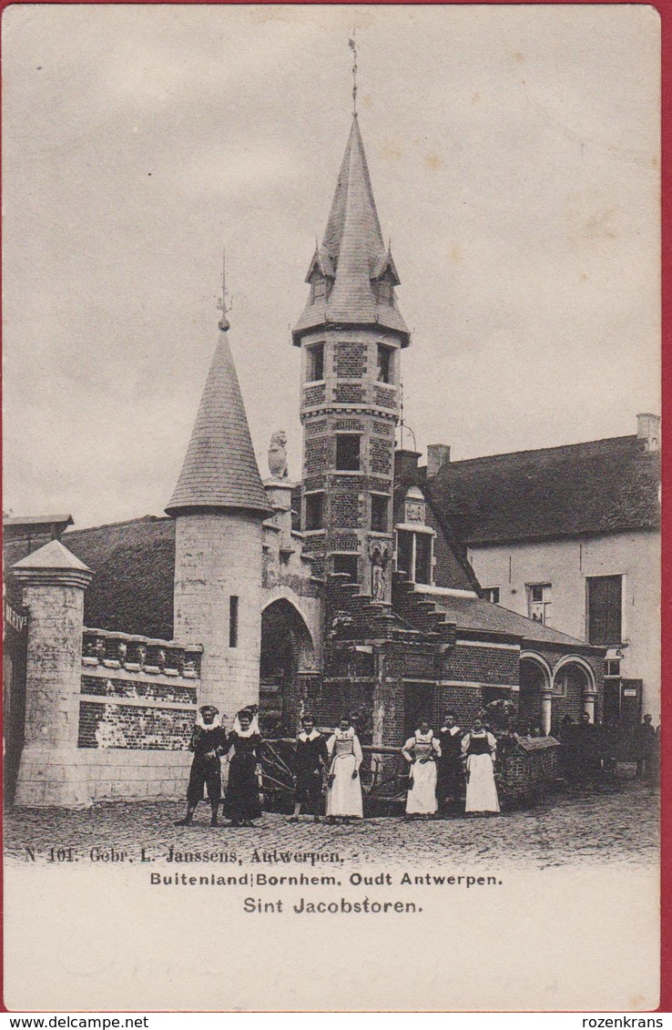 Bornem Bornhem Buitenland Oud Antwerpen Oudt Sint Jacobstoren Geanimeerd ZELDZAAM (In Zeer Goede Staat) - Bornem