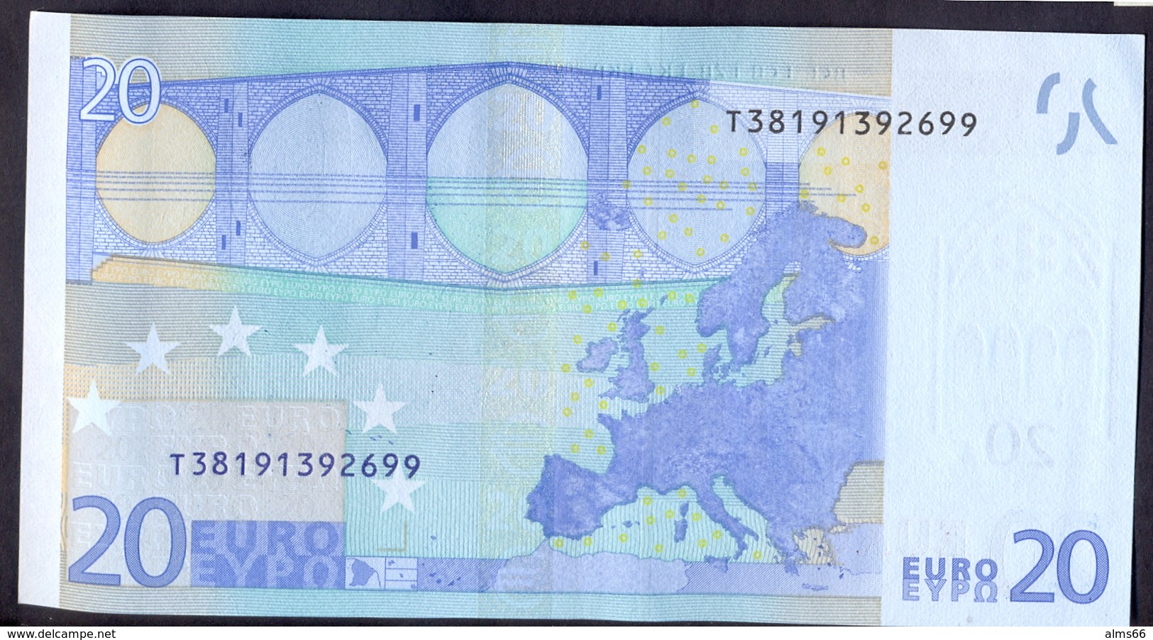 Euronotes 20 Euro 2002  UNC  < T >< K004 > Ireland Trichet RARE - 20 Euro