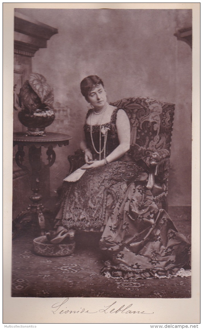 250918B - PHOTO ANCIENNE ARTISTE 1900 CELEBRITE OPERA COMEDIE - LEONIDE LEBLANC Demi Mondaine Courtisane Comédienne - Personalidades Famosas