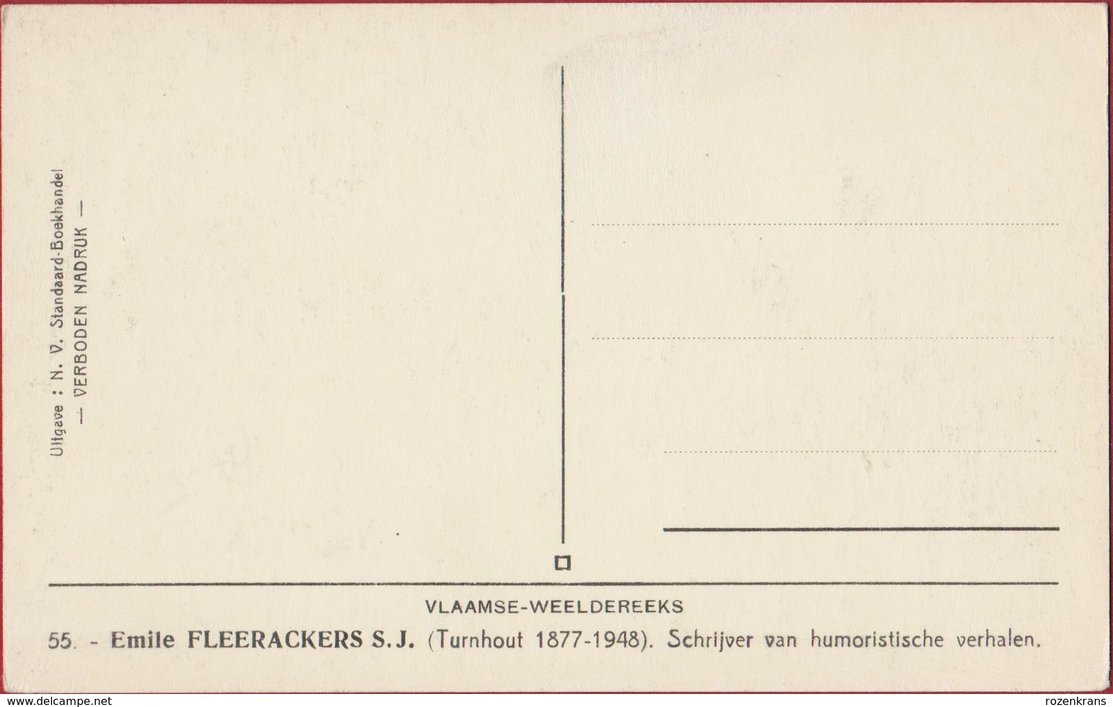 Emile Emiel Fleerackers Fleerackers S. J. (Turnhout 1877-1948) - Schrijver Van Humoristische Verhalen - Writers