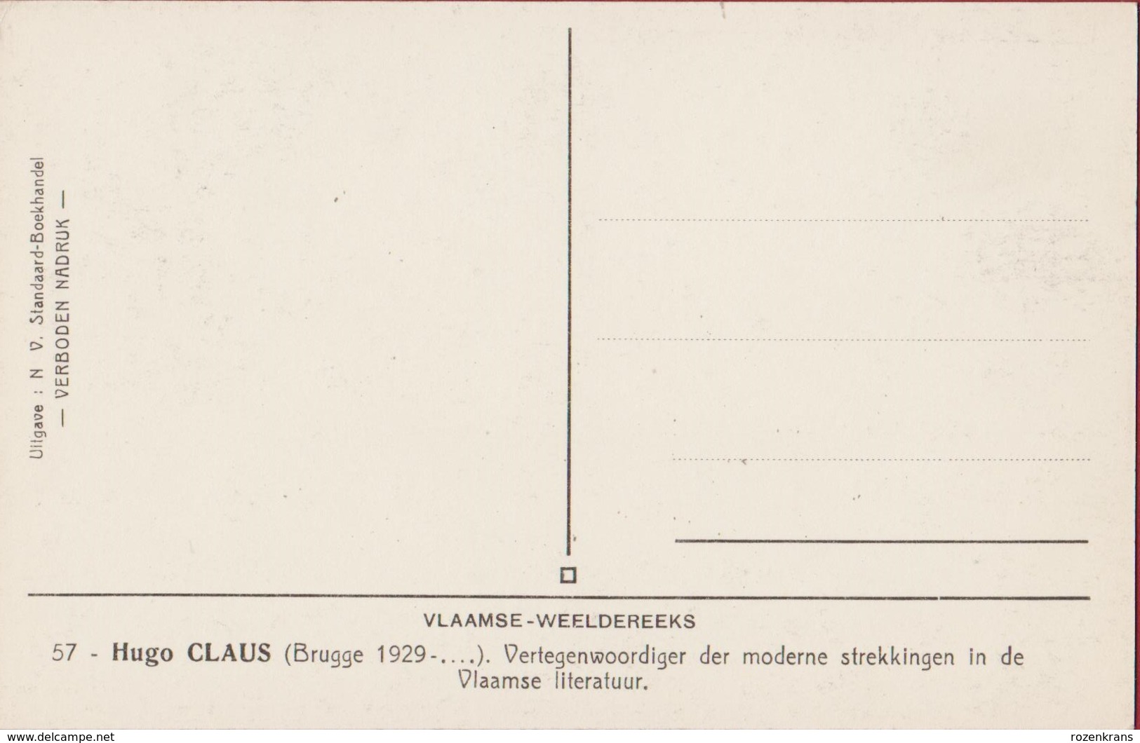 Hugo Claus Schrijver Literatuur - Schriftsteller