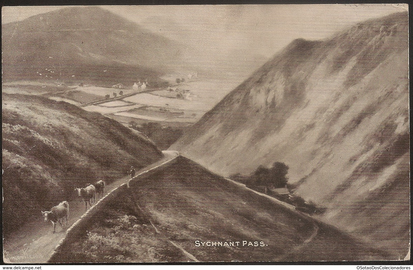 Postcard Wales - Sychnant Pass - United Kingdom - Cancel Llandudno - Dainty Series - Caernarvonshire